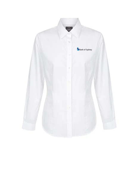 Picture of Ladies Premium Poplin Long Sleeve Shirt