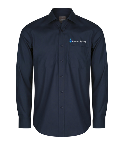 Picture of Mens Premium Poplin Long Sleeve Shirt