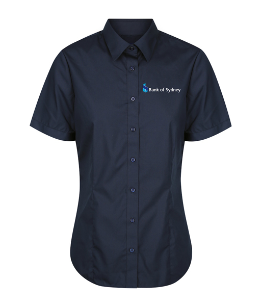 Picture of Ladies Premium Poplin Short Sleeve Shirt